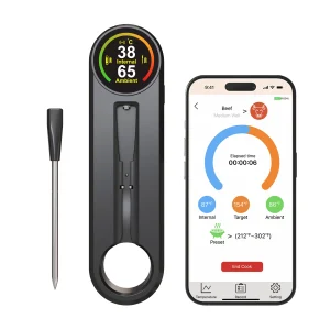 Wireless Bluetooth Thermometer IP67 BT5.3 for BBQ Grill